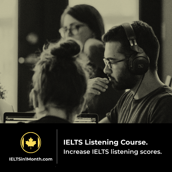 one month IELTS listening course